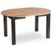 MEBEL ELITE Комплект HARRY стіл 102-142 см дуб крафт/чорний та 6 стільців PERU 2 чорний