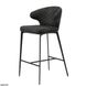 Полубарный стул KEEN Concepto Ткань Темно-серый реальная фотография