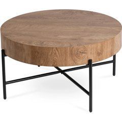 Журнальний столик MEBEL ELITE BELIEF 80x80 Дуб жива фотографія