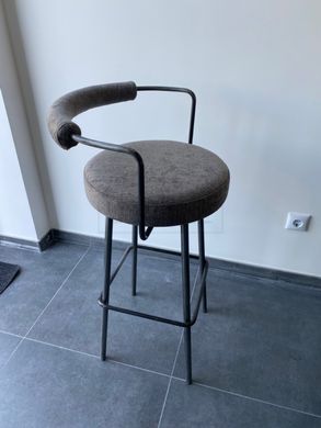Барный стул Agata Kombinat Серый реальная фотография