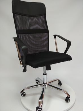Компьютерное кресло ATLAS Intarsio Черный реальная фотография