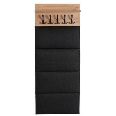Настенная вешалка  VENORA Mebel Elite  60  Дуб артизан /Графит реальная фотография