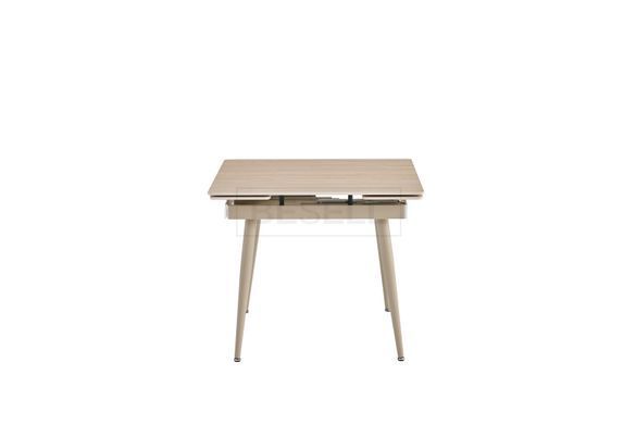 Стол раскладной CONNOR Roman Stone Matt + Sahara legs Bjorn 90(140)x75 беж реальная фотография
