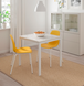 Столовий комплект MELLTORP / LEIFARNE IKEA Білий /Біла Мозаїка