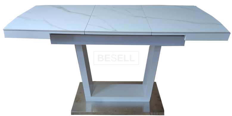 Стол Раскладной DT 8073 SMALL DAOSUN 100(140)x70 Керамика Белый реальная фотография
