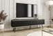 Тумба під телевізор Perfect Home Оро / Oro 3-дверна з чорними ніжками RTV175 Чорний жива фотографія
