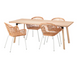 Столовий комплект YPPERLIG / NILSOVE IKEA Ясен / Ротанг жива фотографія