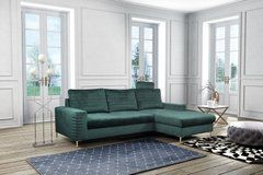 Диван кутовий розкладний КОЛЛІН Велюто / COLLIN Velluto на ніжках Perfect Home Польща