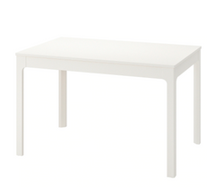 Стол Обеденный Раскладной EKEDALEN IKEA 120/180/80 Белый реальная фотография