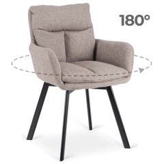 Поворотный стул CORTADO Mebel Elite Коричневый реальная фотография