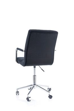 Офісне крісло Q-022 Velvet Signal Чорний жива фотографія