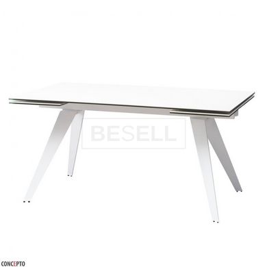 Стол Обеденный KEEN Керамика 160-240 см Concepto Белый / JALAM WHITE реальная фотография