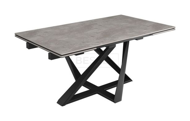 Стол обеденный FLEETWOOD NEW Nicolas 160X90 Керамика Светло-Серый Глянец реальная фотография