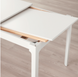 Стіл Обідній Розкладний EKEDALEN IKEA 120/180/80 Белый
