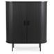 Комод двухдверный выдвижной TRISH Mebel Elite 100 Black