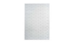 Ворсовой Ковер Vivica Arhome с геометрическим рисунком 160х230 Белый/Серый реальная фотография