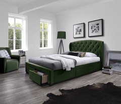 Ліжко SABRINA Halmar 160x200 Зелений жива фотографія