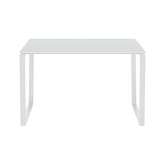 Стол письменный №10 Lovko 120x60 Белый металл/Белый ДСП (текстура) реальная фотография