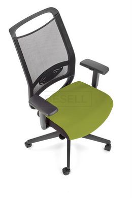 Компьютерное кресло GULIETTA Halmar Черный / Зеленый реальная фотография