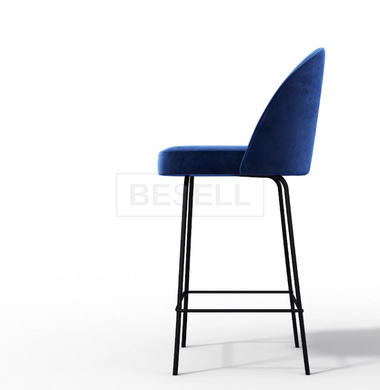 Полубарный стул RIO M bar Bonsso Синий / Металл реальная фотография