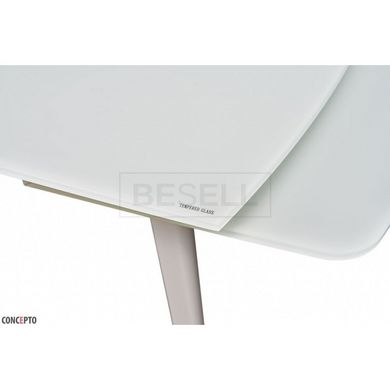 Стіл Обідній LARGO 120-180 см Concepto Білий / MATT WHITE жива фотографія