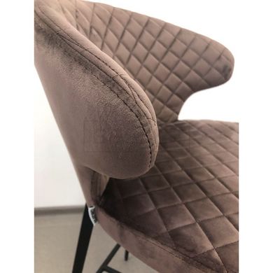 Напівбарний стілець KEEN Concepto Тканина Шоколад жива фотографія