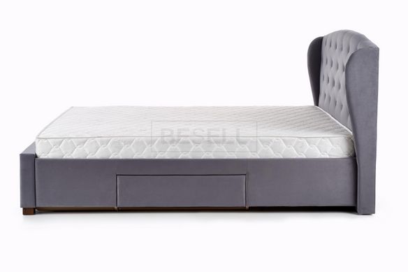 Кровать SABRINA Halmar 160x200 Серый реальная фотография