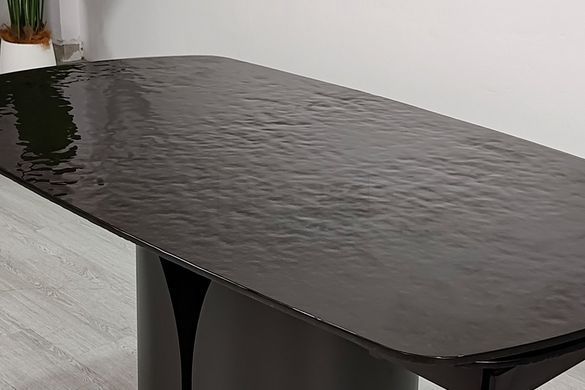 Стіл EDGAR Intarsio 160(240)*90 бронзовий/коричневий жива фотографія