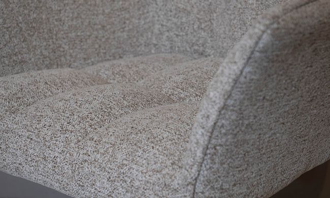 Кресло поворотное ЛАРРИ Prestol Ткань Серо-Коричневый реальная фотография