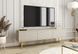 Тумба під телевізор Perfect Home Оро / Oro 3-дверна з золотими ніжками RTV175 MDF Бежевий жива фотографія