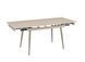 Стіл розкладний CONNOR Roman Stone Matt + Sahara legs Bjorn 120(180)x80 беж