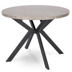 Стіл розкладний круглий MEBEL ELITE LUKAS 100-250х100 см, Бетон жива фотографія