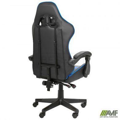 Комп'ютерне крісло VR Racer Dexter Djaks AMF Чорний Синій жива фотографія