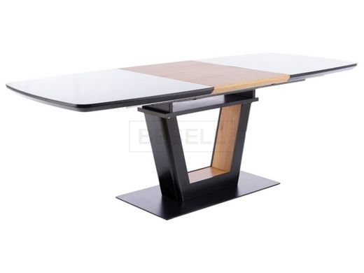 Раскладной стол SYDNEY Signal 160(220)x90 Дуб / Черный реальная фотография