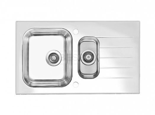 Двойная кухонная мойка GLASSIX 20 Alveus 86x50x18 Белый