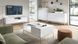Стол журнальный Perfect Home Новая/Nova с 2 ящиками и золотыми ножками L104 Белый