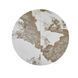 Стол Обеденный ATLAS CERAMIC Beige Pandora Glossy Bjorn 120(160)х120 Беж Эффект Мрамора