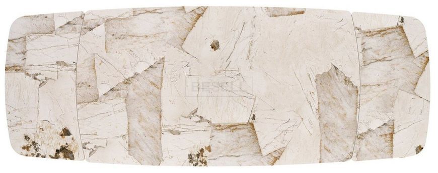 Розкладний стол HALMAR BENJAMIN 160-240/90 см, бежевий / кашемір жива фотографія
