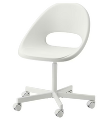 Компьютерное кресло LOBERGET / BLYSKÄR IKEA Белый реальная фотография