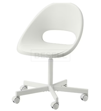 Комп'ютерне крісло LOBERGET / BLYSKÄR IKEA Білий жива фотографія
