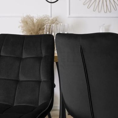 Стілець RIO Velvet Mebel Elite Чорний жива фотографія