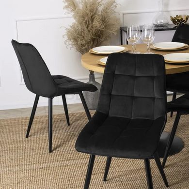 Стілець RIO Velvet Mebel Elite Чорний жива фотографія