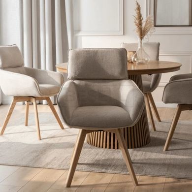Поворотний стілець MEBEL ELITE DIAS Бежевий