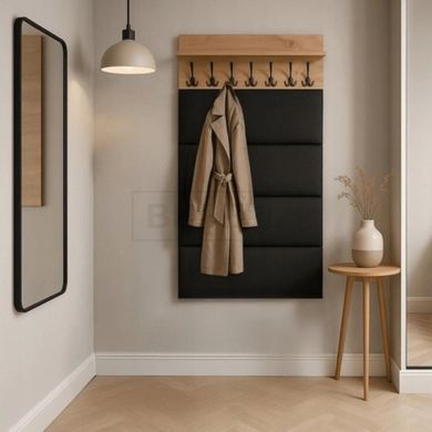 Настенная вешалка  PRATO Mebel Elite 80 Дуб артизан/графит реальная фотография