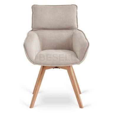 Поворотний стілець MEBEL ELITE DIAS Бежевий