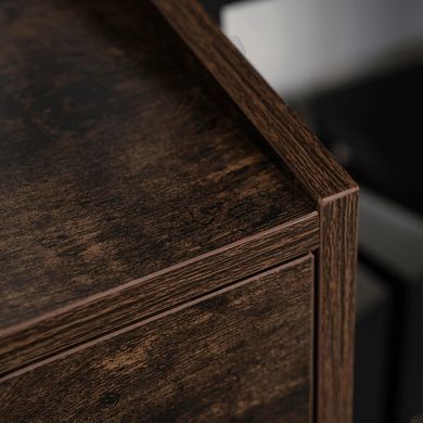 Письмовий стіл MEBEL ELITE ICE 133 см Дуб Рустик жива фотографія