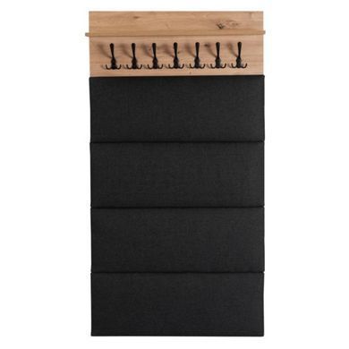 Настенная вешалка  PRATO Mebel Elite 80 Дуб артизан/графит реальная фотография