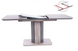 Розкладний стіл HEXON Signal 120(160)x80 Ефект Бетону Сірий / Графіт