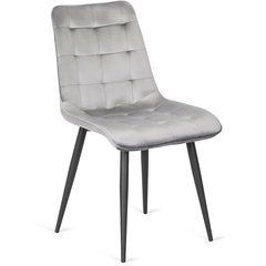 Стул GOMEZ Velvet Mebel Elite Серый реальная фотография