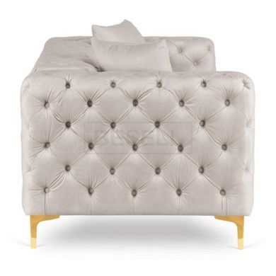 Двухместный диван  SORRENTO 2S Mebel Elite из кремового велюра